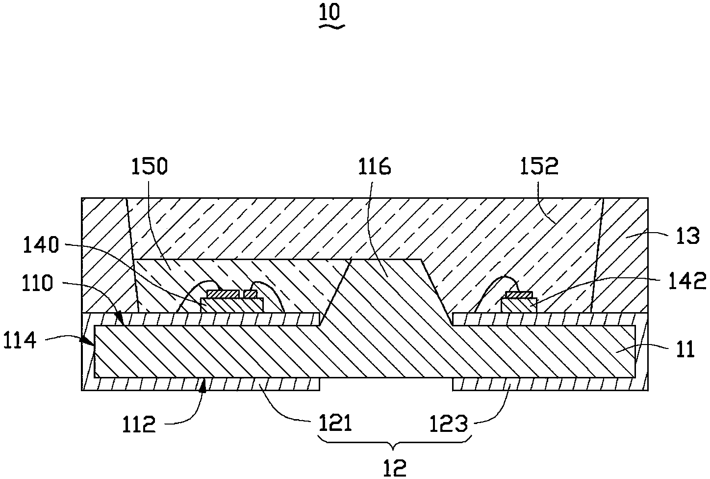 Light emitting diode packaging structure