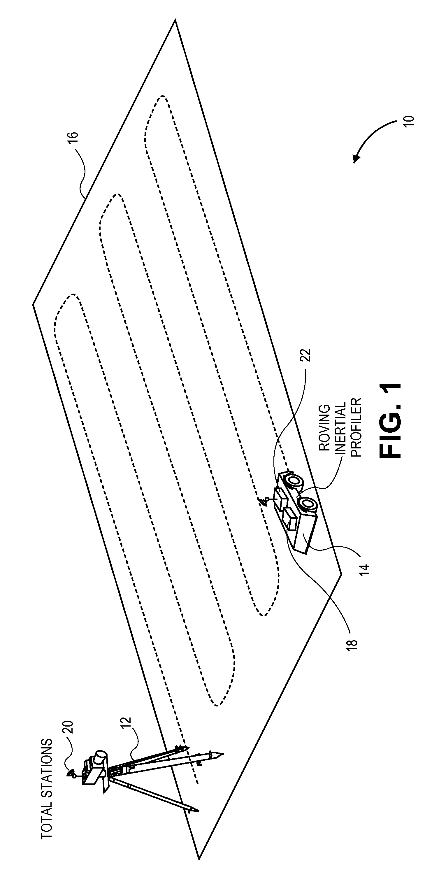 Apparatus for generating high resolution surface topology map using surface profiling and surveying instrumentation