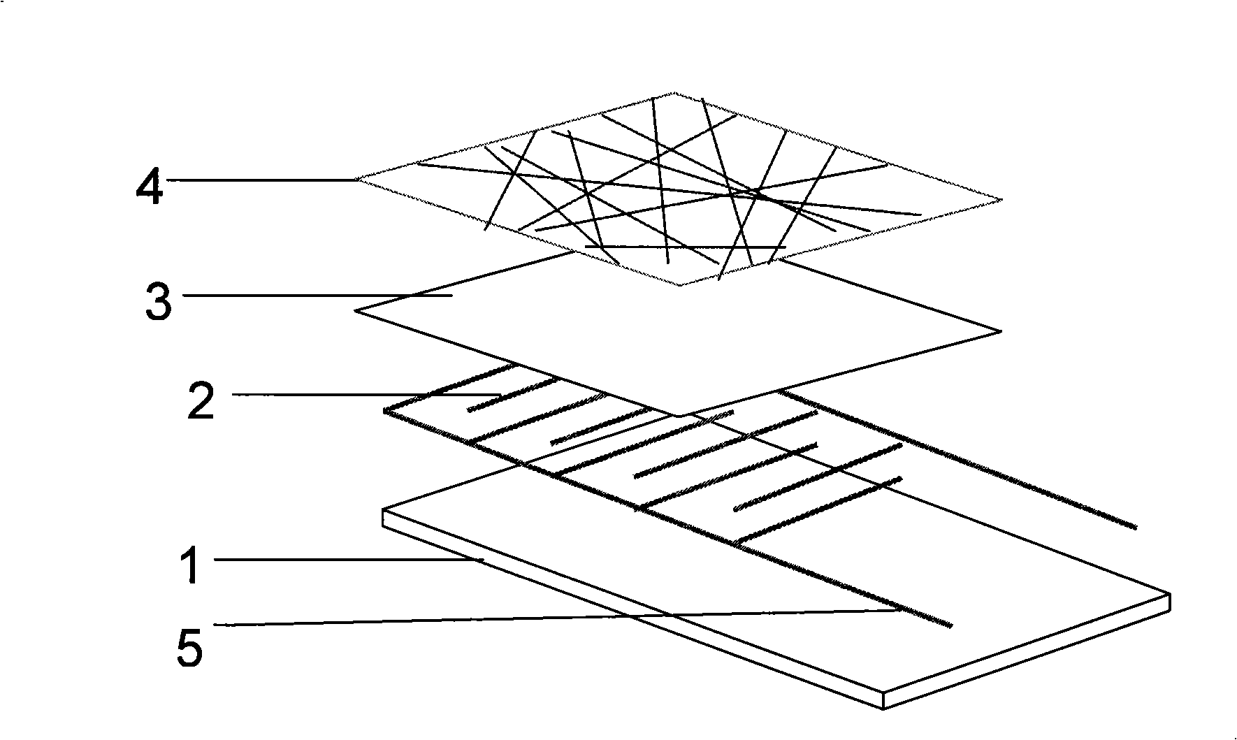 Polymer compound resistor type humidity sensitive element with nanometer fiber structure and manufacturing method thereof