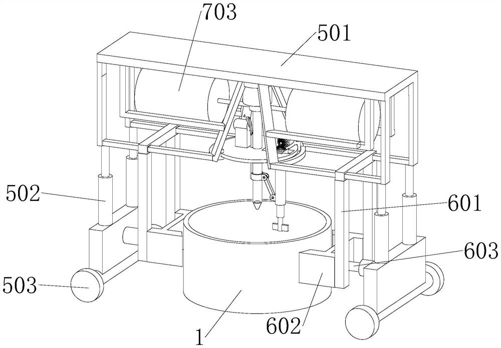 Movable degassing machine