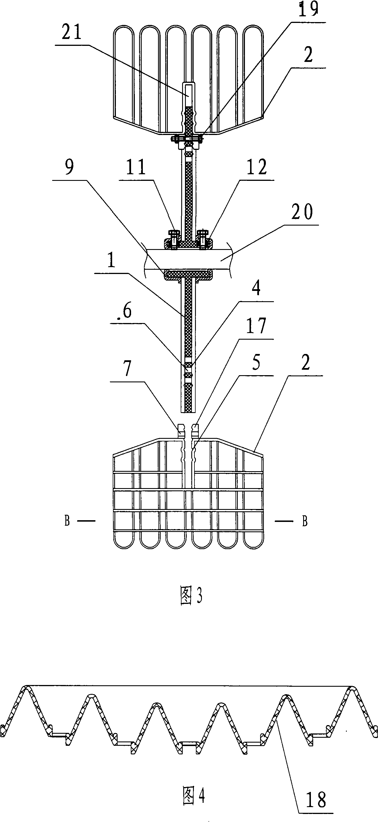 Diameter adjustable water-mill oxygen increasing machine impeller