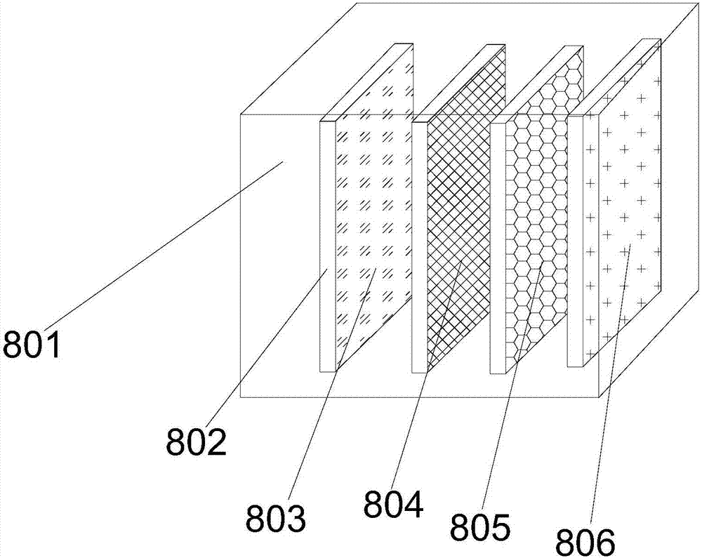 Device for separating and recycling heparin wastewater and saline water