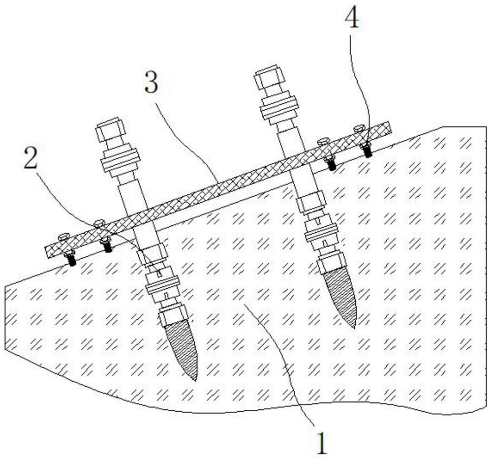 Ecological slope protection structure for hydraulic engineering