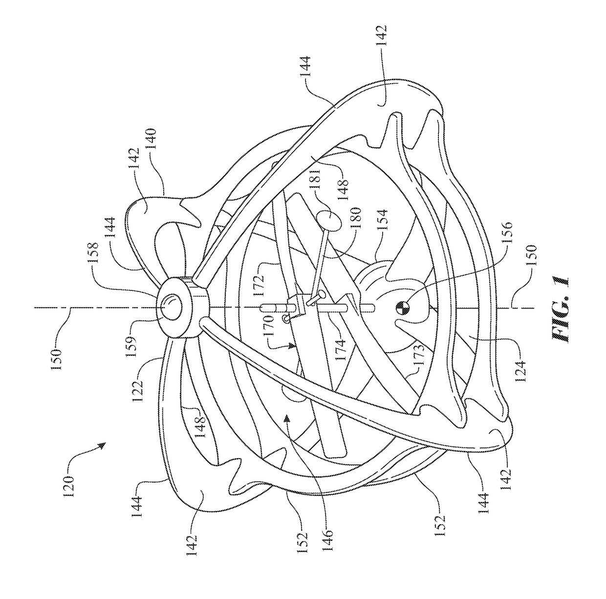 Self-righting frame and aeronautical vehicle and method of use