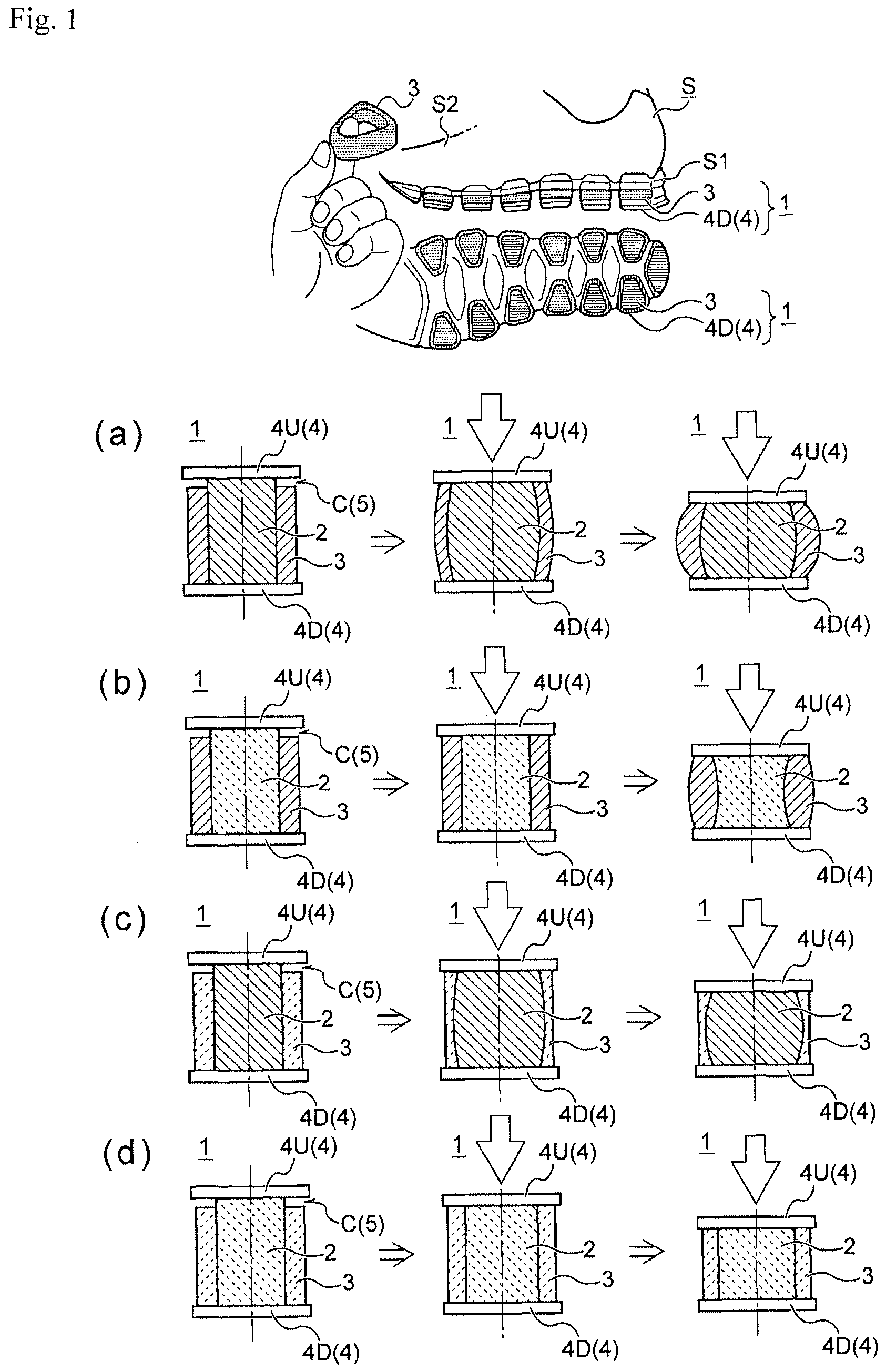 Shock absorbing structure and shoe to which the shock absorbing structure is applied