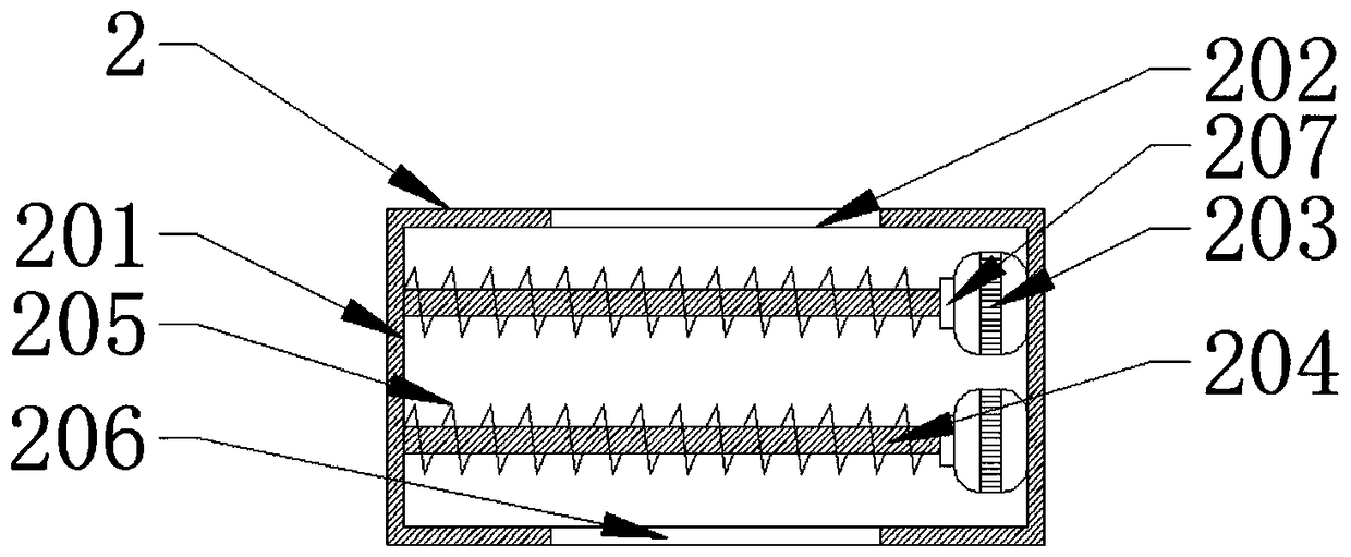 Quick mixing device for yellow cattle breeding feed