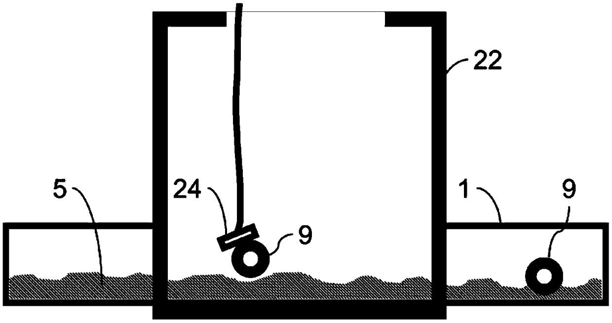 Measuring device for positioning discharge points in gravity drainage pipe network, system for positioning discharge points in gravity drainage pipe network, and positioning method for system for positioning discharge points in gravity drainage pipe network