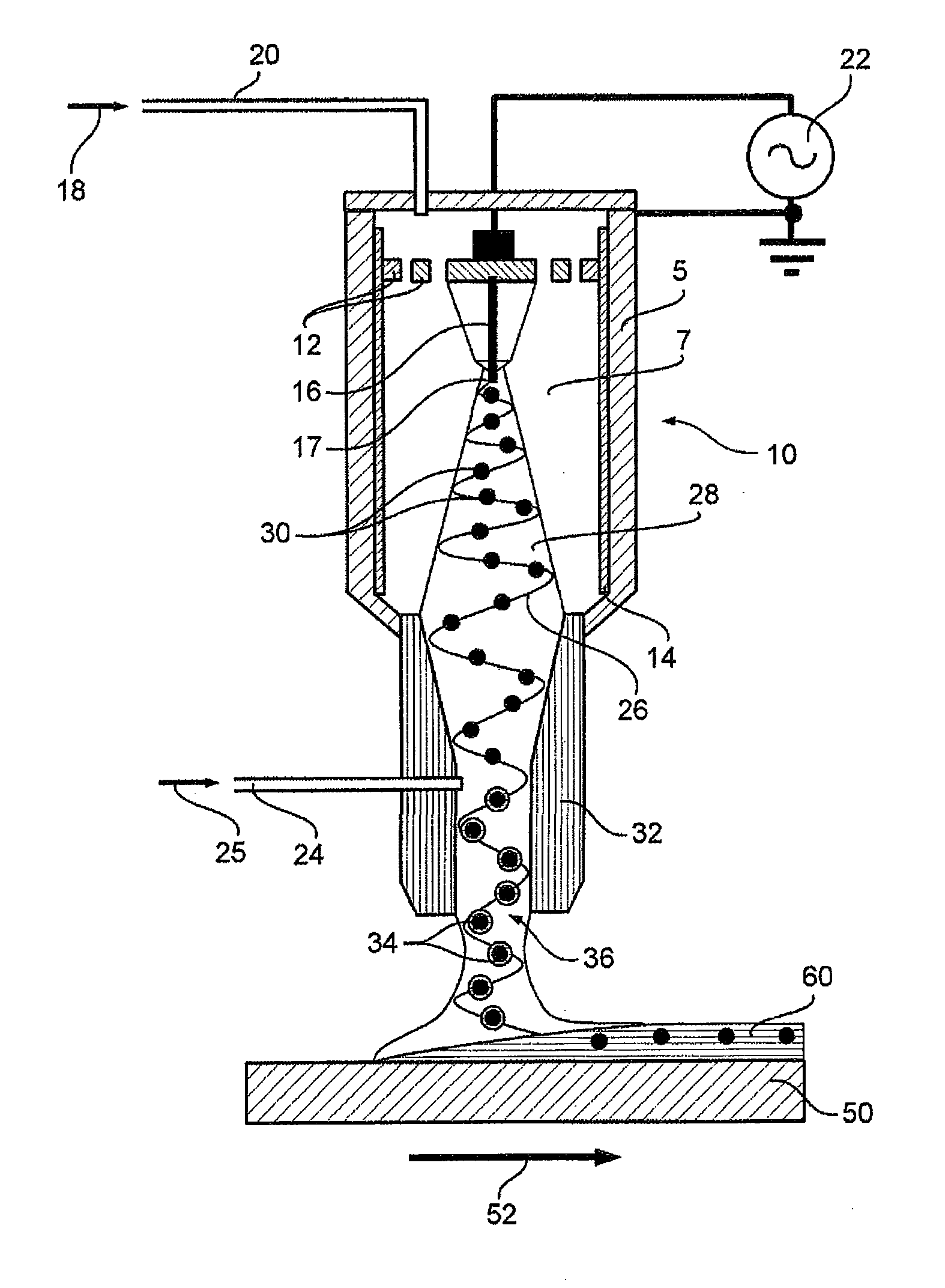 Atmospheric pressure plasma method for producing surface-modified particles and coatings