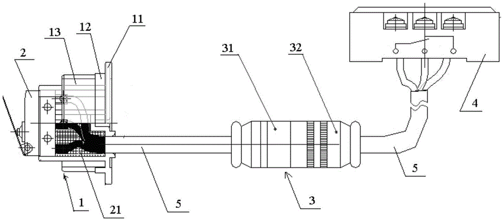 Signal output device used for oil fuse