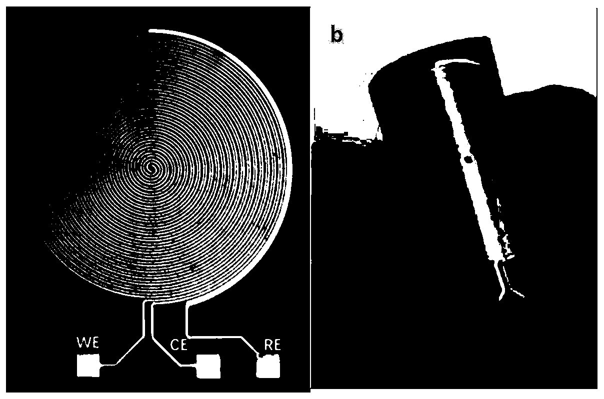 Nano porous gold enzyme-free flexible sensing electrode for detecting glucose through sweat, and preparation method and application thereof