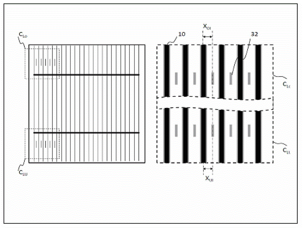 Selective electrode type solar cell grid line printing position precision detecting method