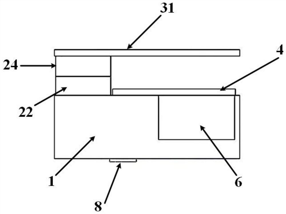 Wide-angle scanning phased array antenna with large element spacing and wide-angle scanning based on electromagnetic bandgap structure