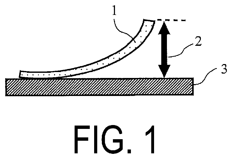 Laminated body and flexible device provided with said laminated body