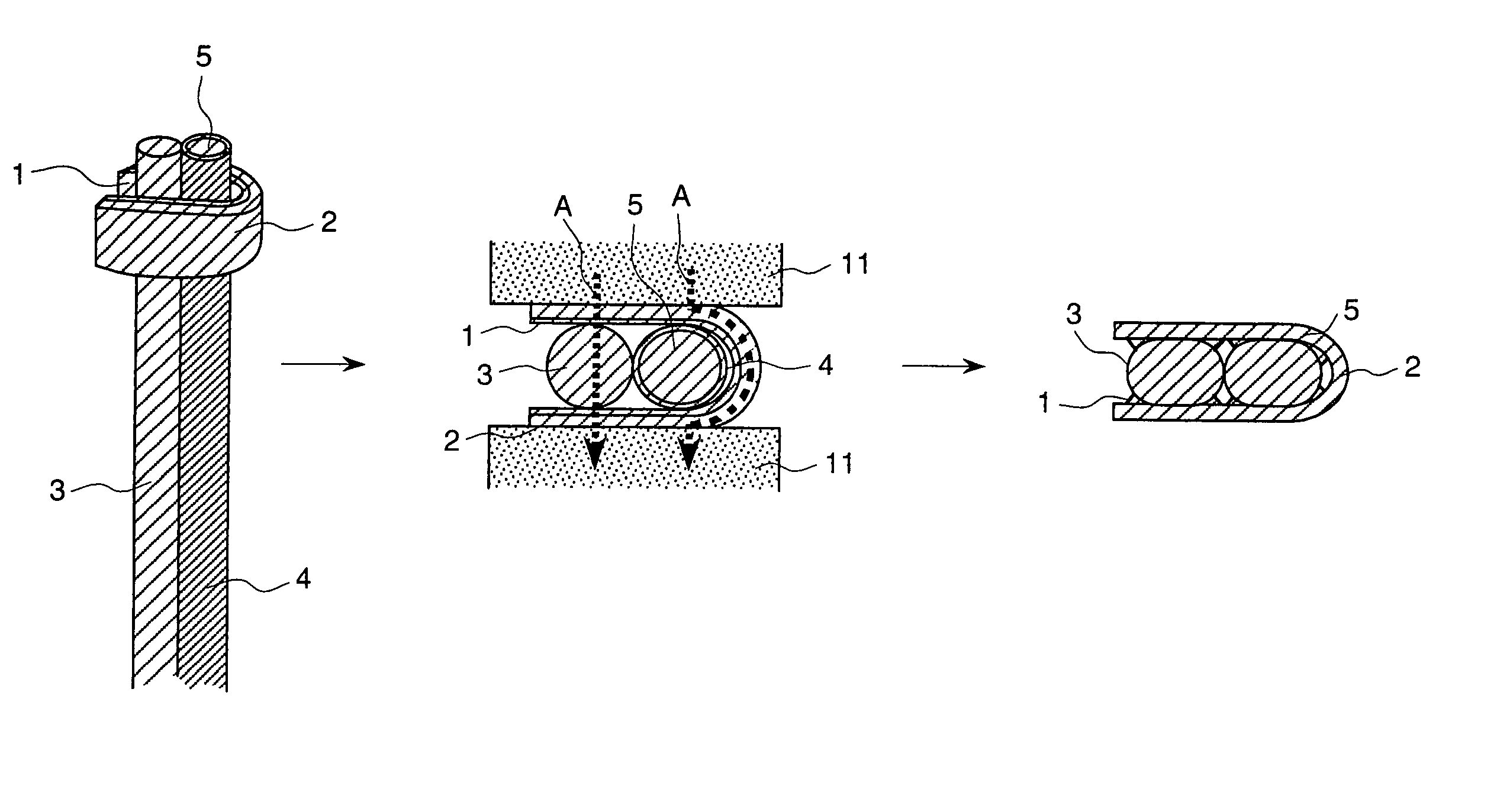 Connecting structure and its connecting method, and rotating machinery and alternating current