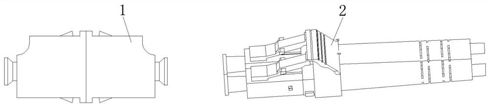 Double-core plug shell assembly and double-core plug