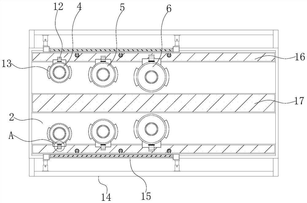 Middle frame bending machine with anti-skid positioning structure for mobile phone middle frame machining