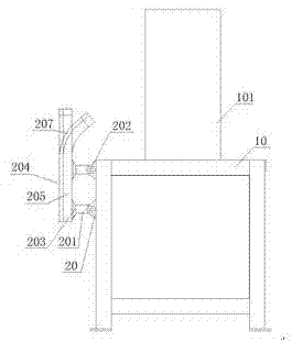 Metal plate cutting-off and edge-sealing device with laser carving function