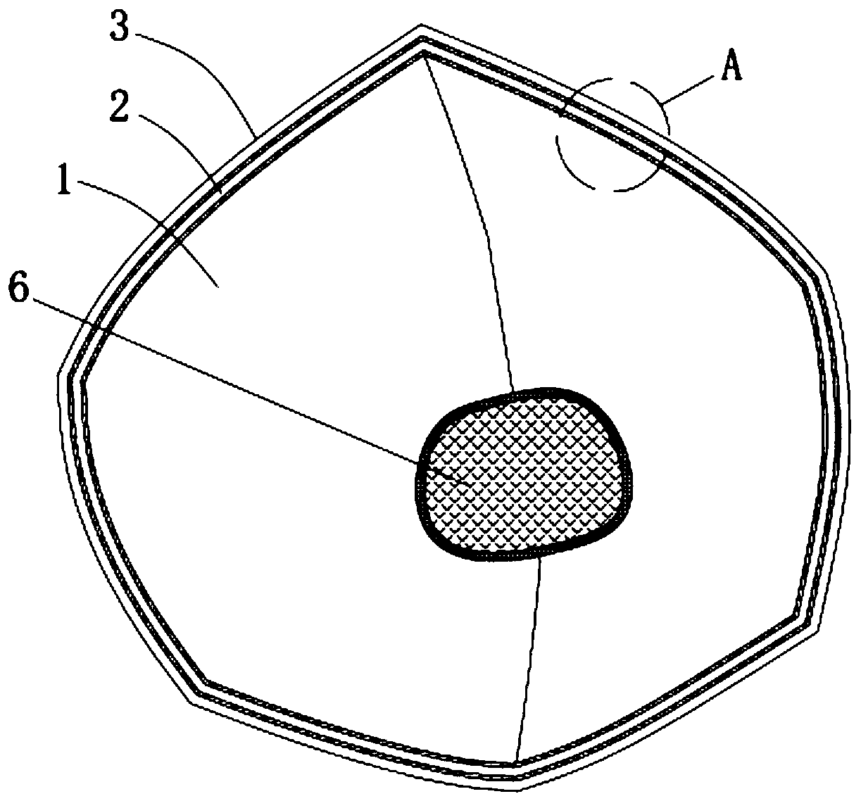 Protective mask capable of ensuring dryness