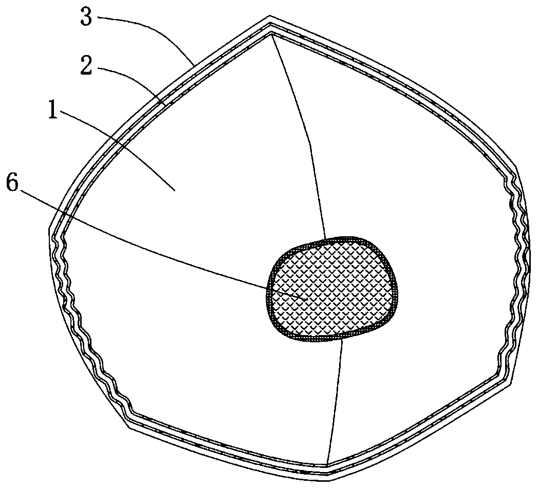 Protective mask capable of ensuring dryness