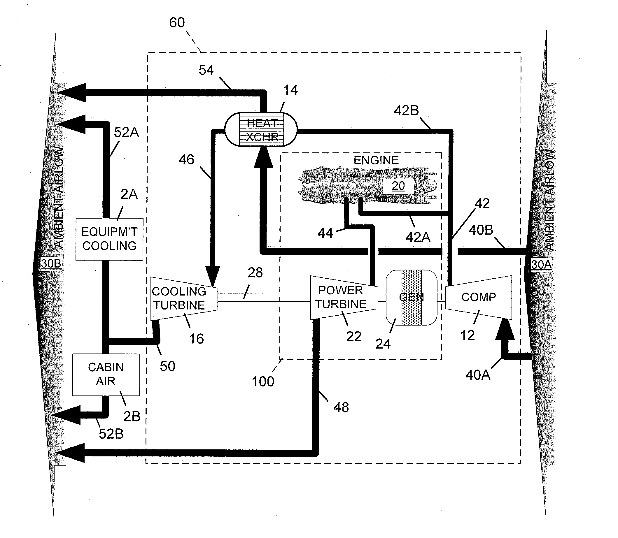 Integrated air-cycle refrigeration and power generation system