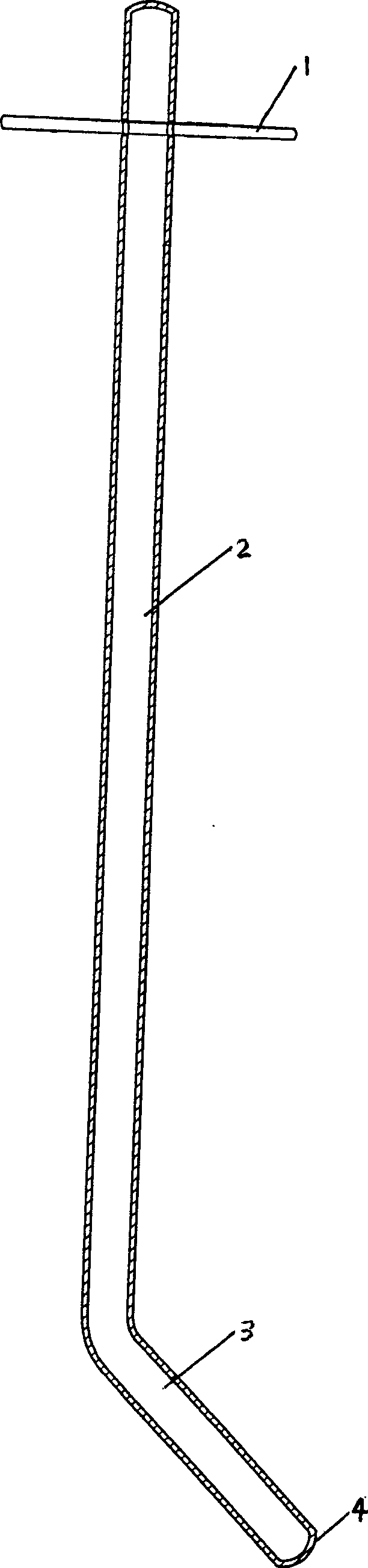 Laparoscope peritoneum push stick