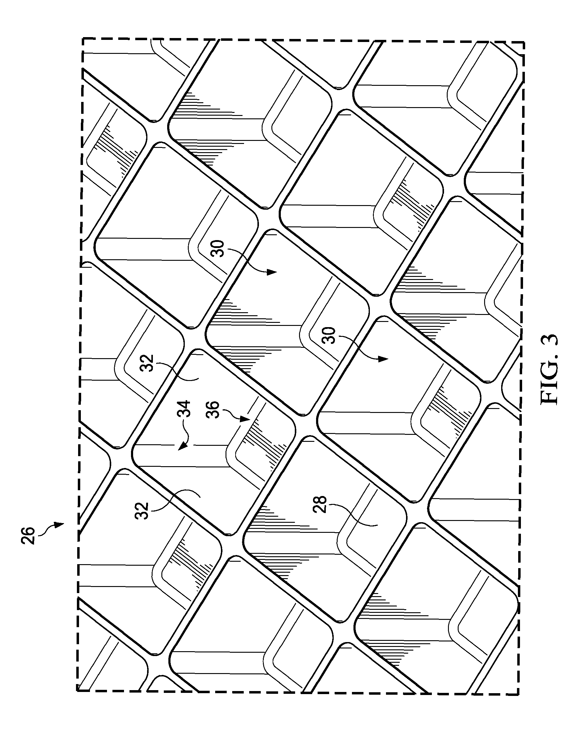 Thermal curing of cell-based structural arrays