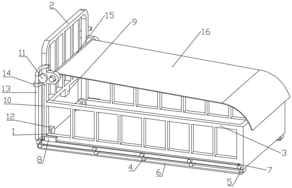 Intelligent arrangement device for environment-friendly cloth of side dumper