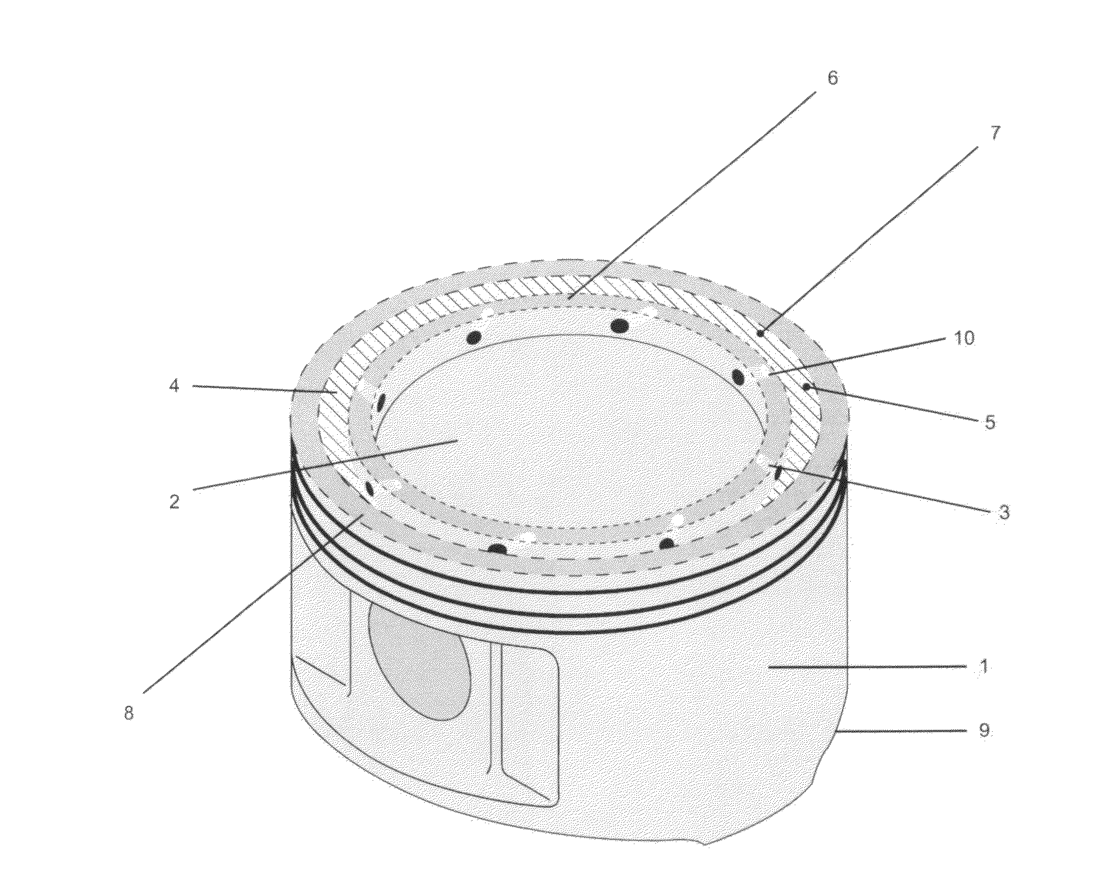 Turbo vortex piston