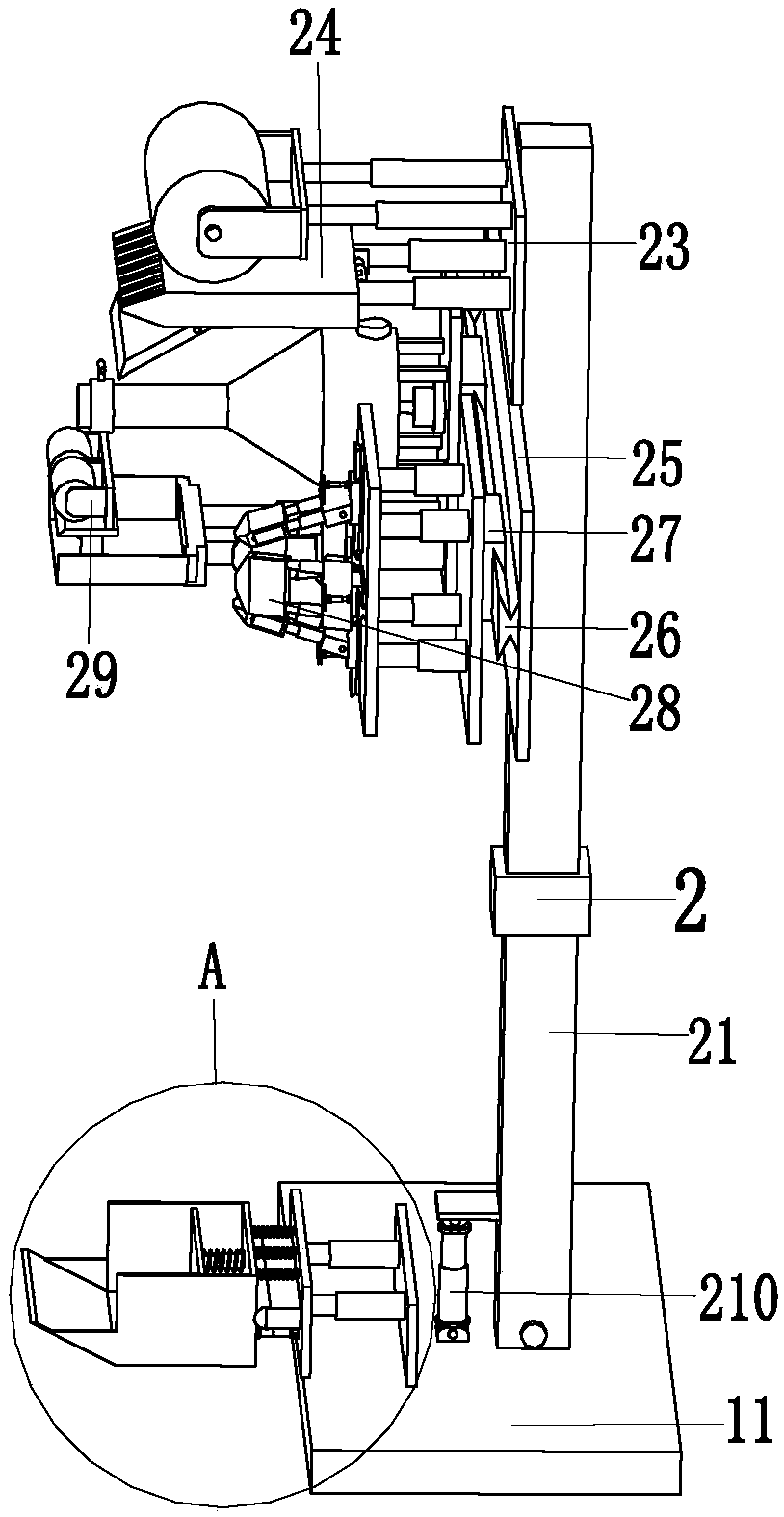 Vertical greening construction equipment for slope protection of municipal engineering