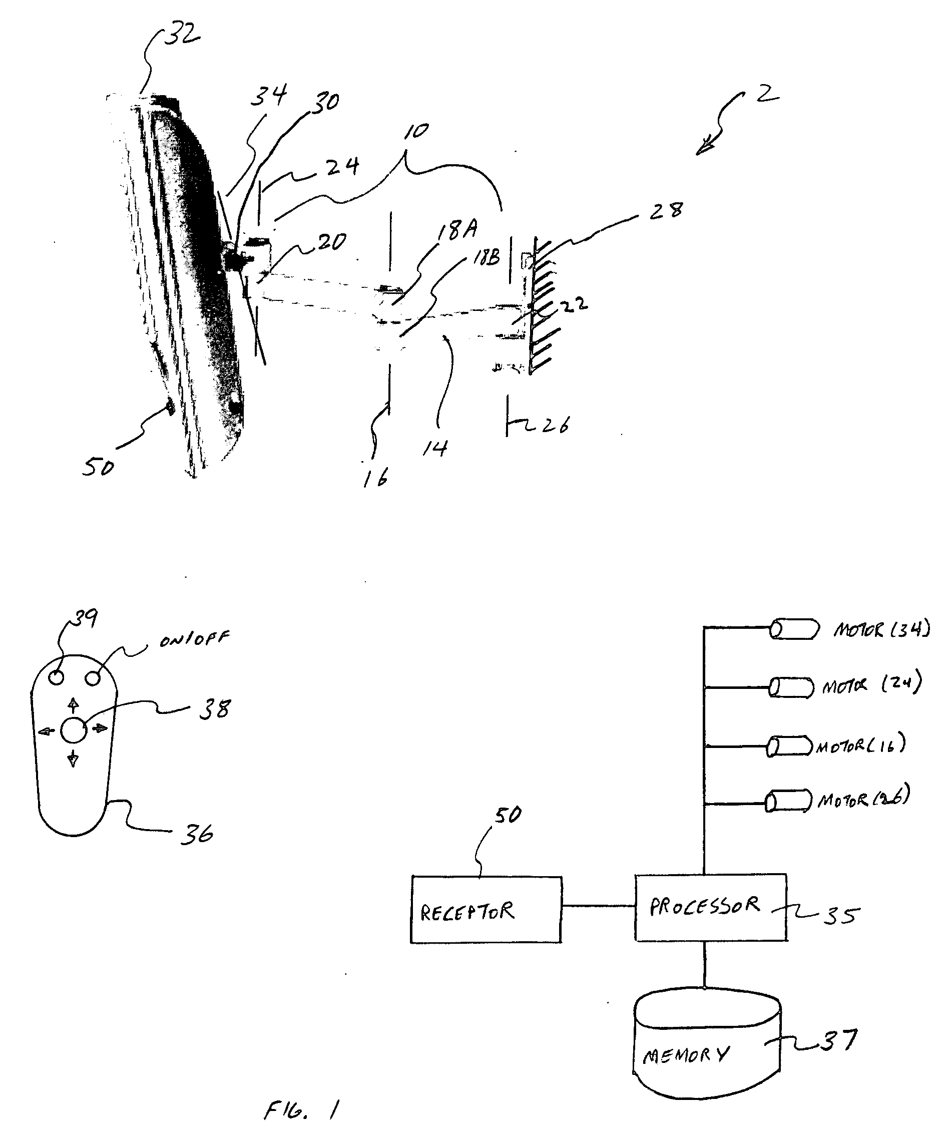 Viewing angle adjustment system for a monitor