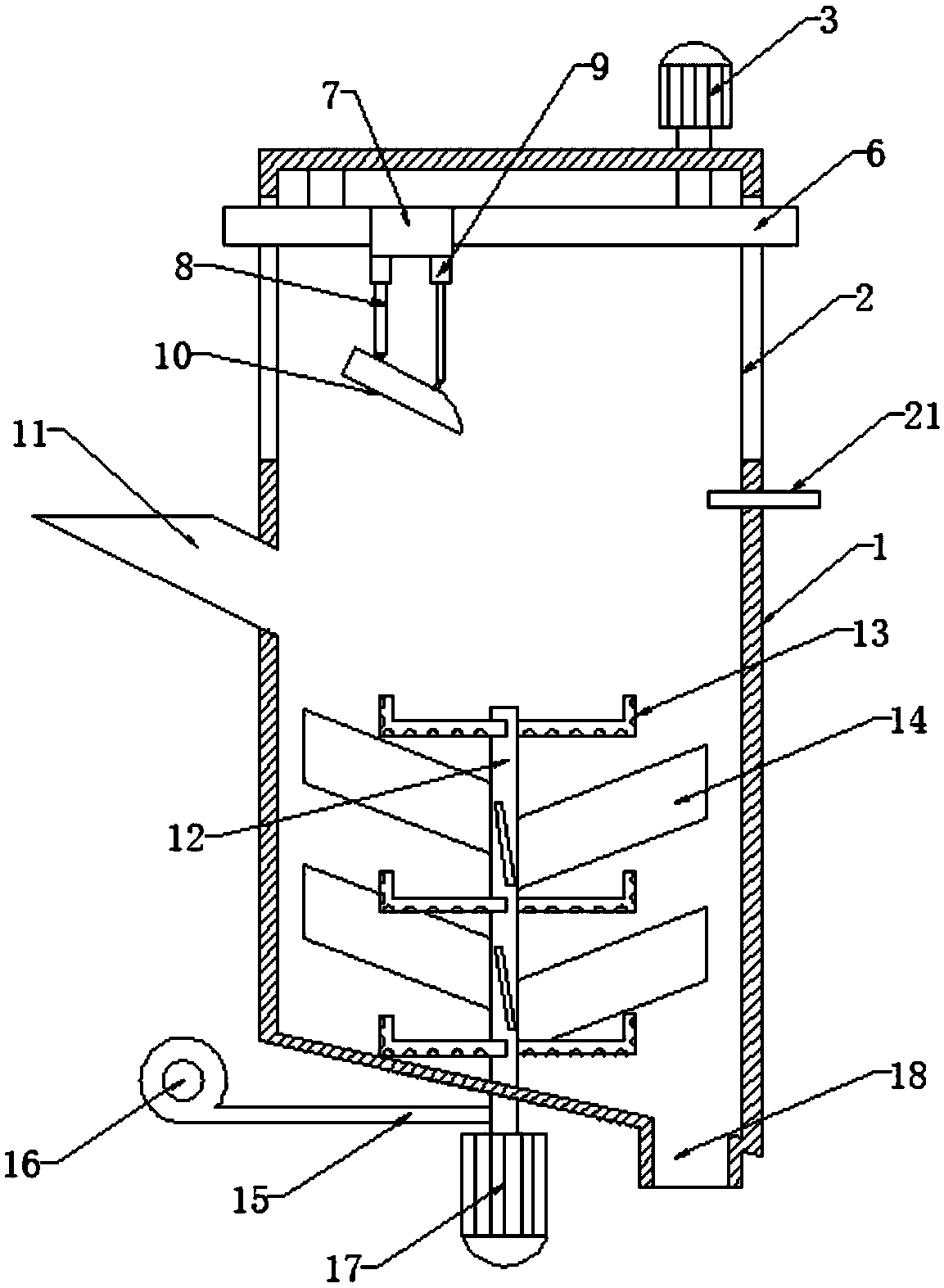 Automatic machining cleaning device