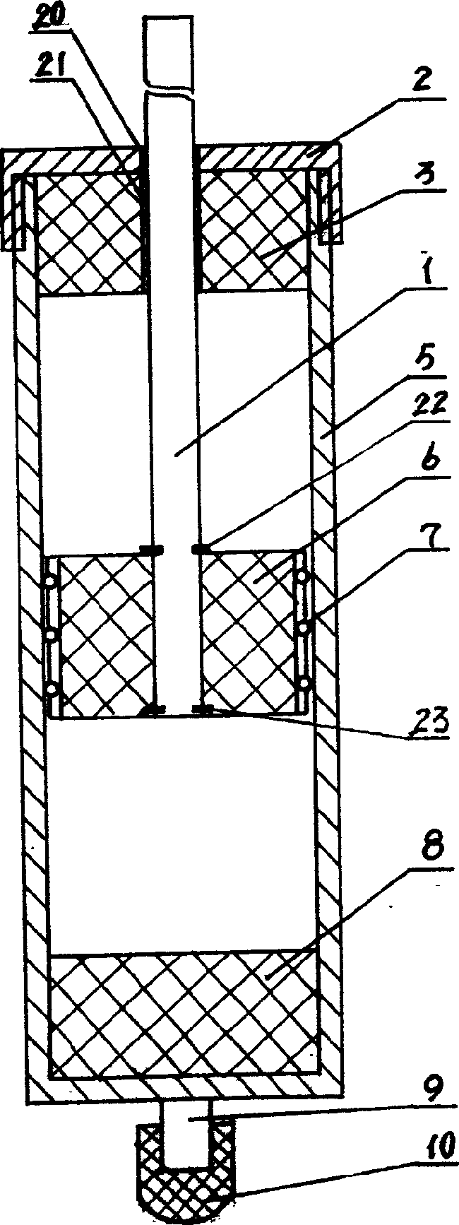 Magnetic suspension shock absorber