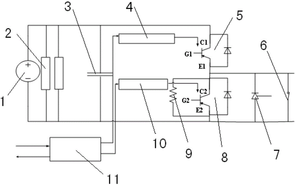 MMC-HVDC flexible DC power module short-circuit current test device and method