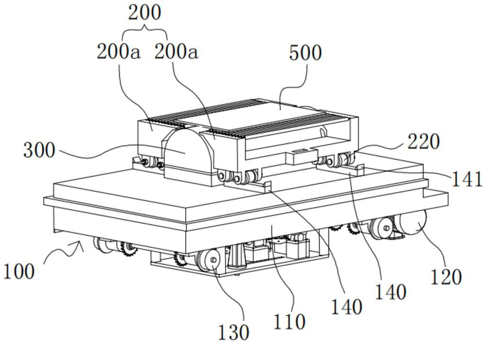 Kiln car and kiln for curved surface ceramic rock plate production