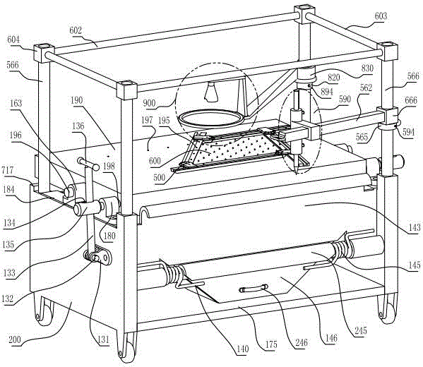 Glass detection instrument provided with hydraulic turntable, aperture camera assembly, ladder parts, turning clamping plates and copper alloy