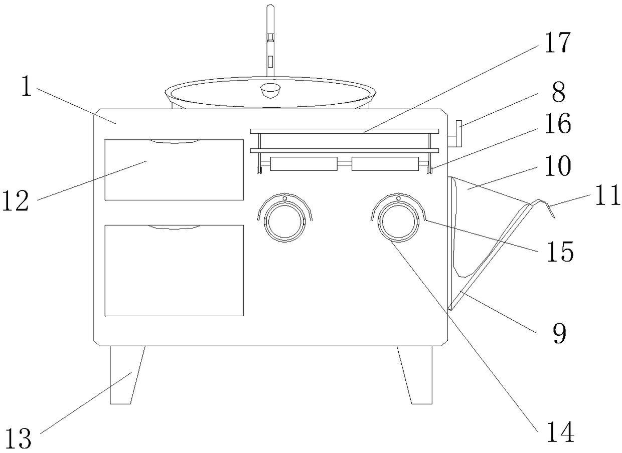 Intelligent bathroom cabinet with self-drying function