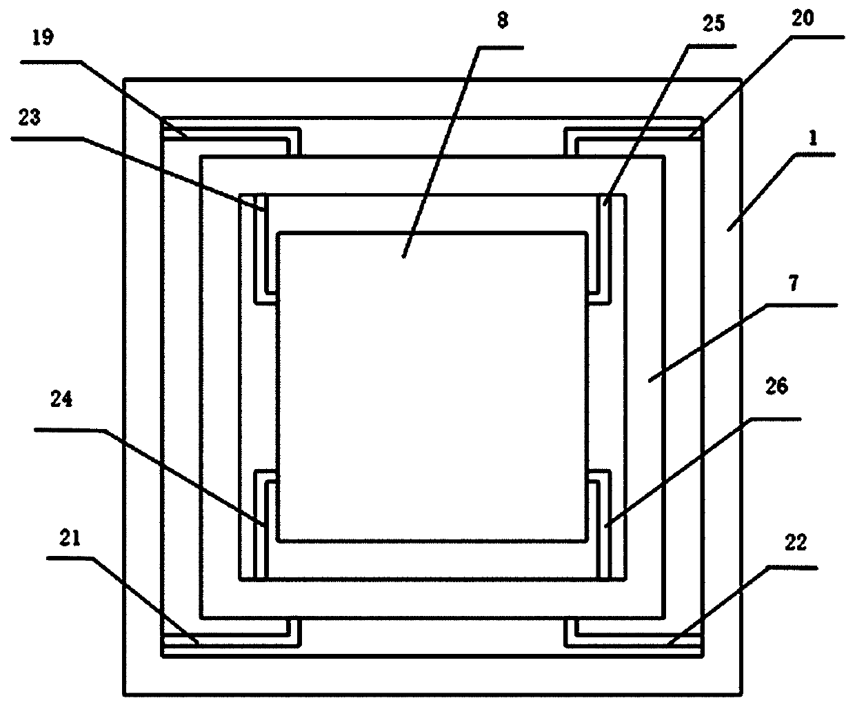 Multi-bridge tunnel magnetic resistance biaxial accelerometer