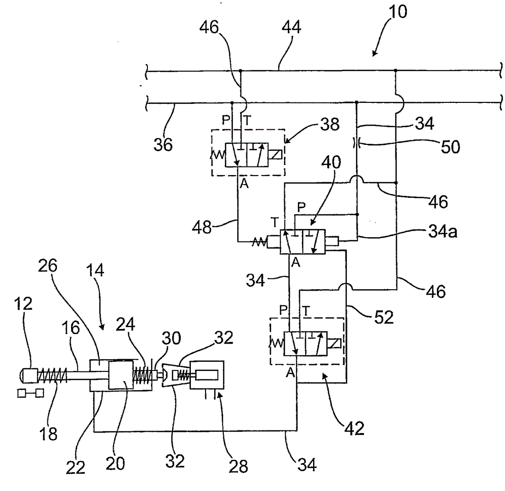 Equipment for operating the parking lock