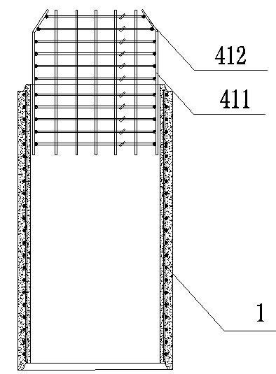 Reinforced concrete pipe for structure of rotatablely excavated pile shell