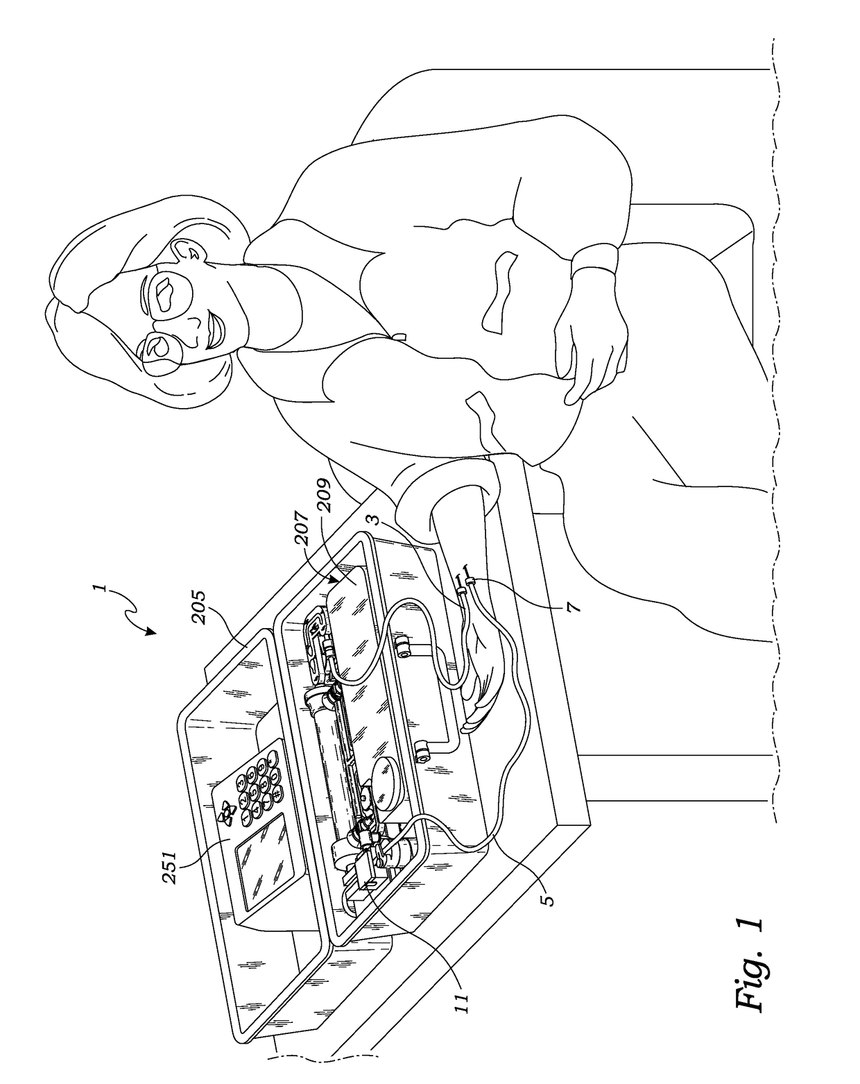 Portable hemodialysis machine and disposable cartridge with dialysis reservoir level sensor