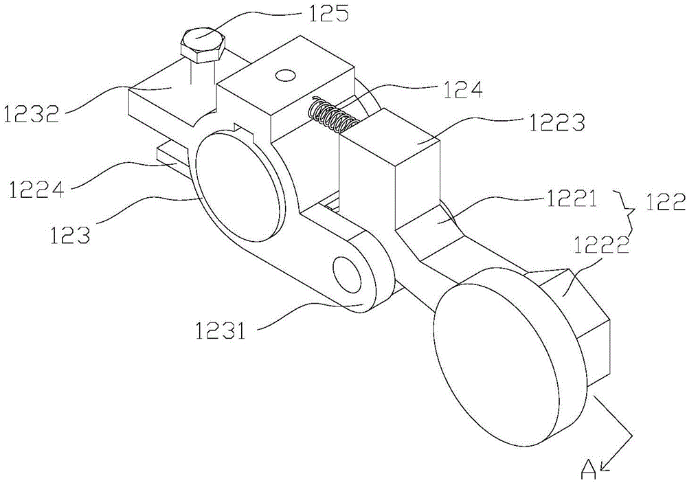 Material receiving device and die-cutting machine comprising material receiving device