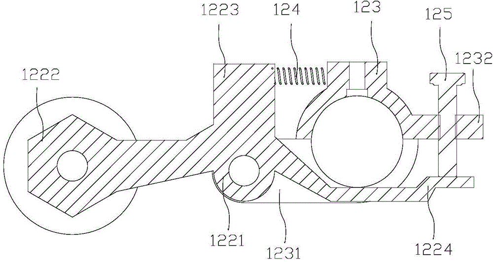 Material receiving device and die-cutting machine comprising material receiving device