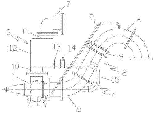 Water pump device with self-absorption function