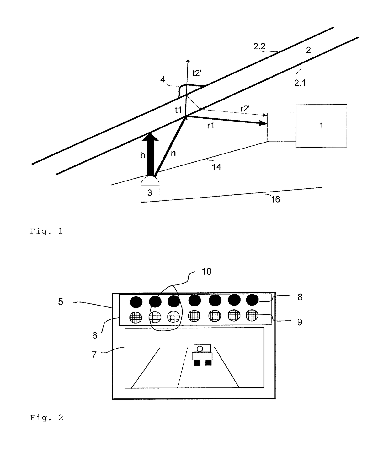 Illumination for the detection of raindrops on a window by means of a camera