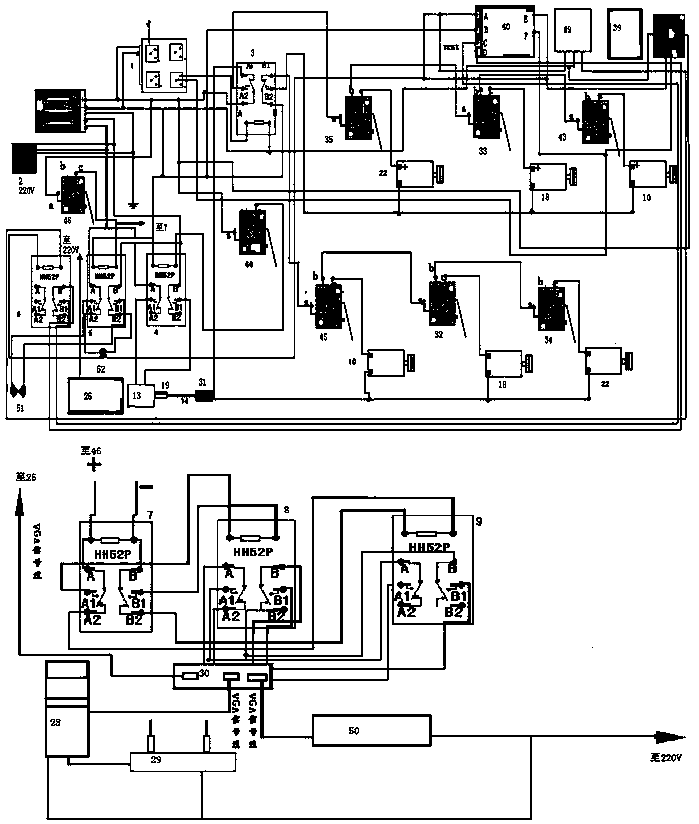 Control circuit of virtual-reality exhibit exhibition machine of digital museum