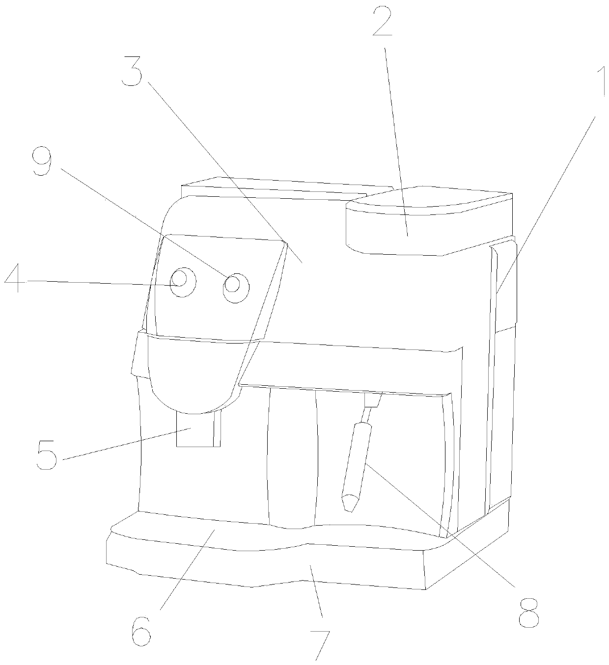 A hot beverage production device that facilitates ratio adjustment