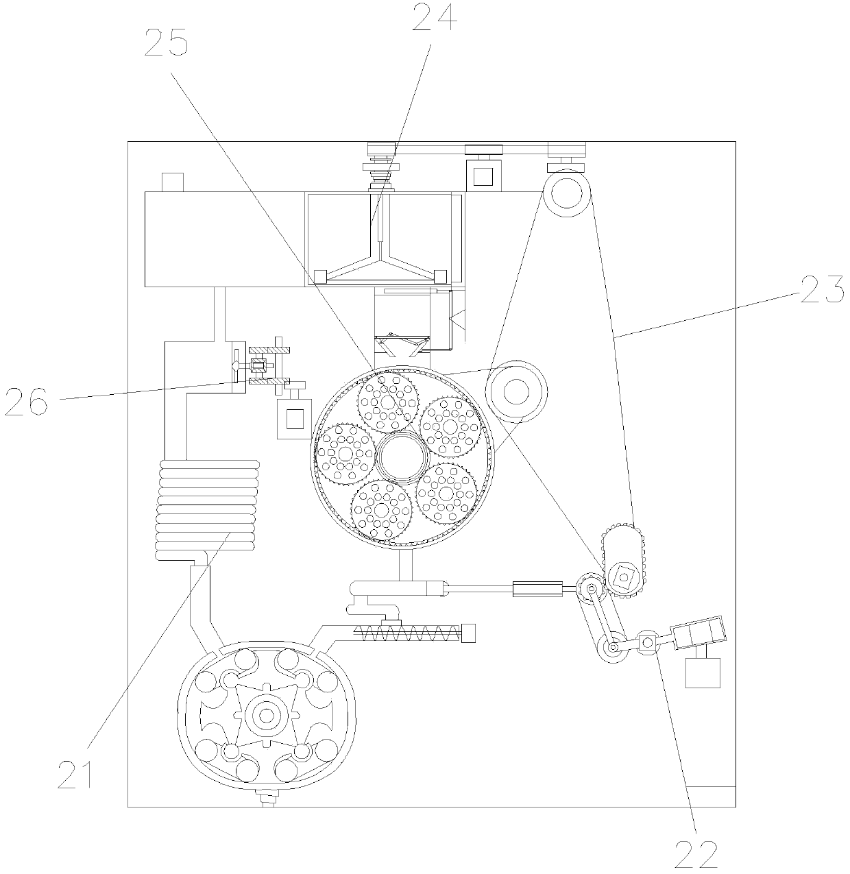 A hot beverage production device that facilitates ratio adjustment