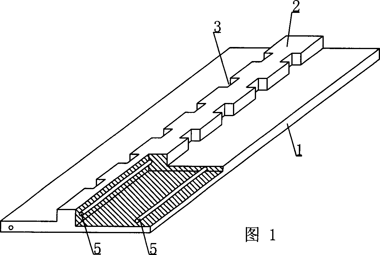 Stee concrete prefabricated plate with rib