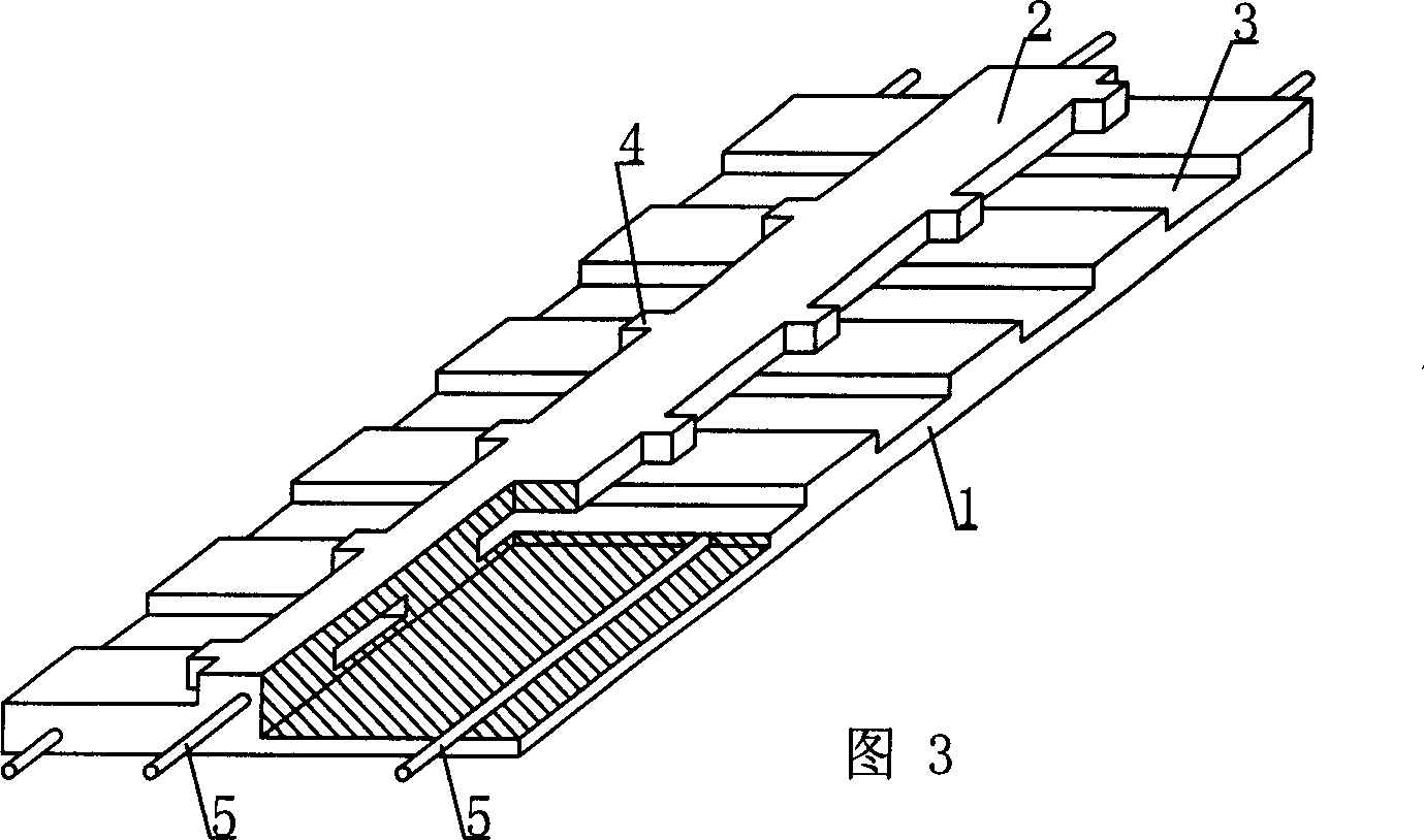 Stee concrete prefabricated plate with rib