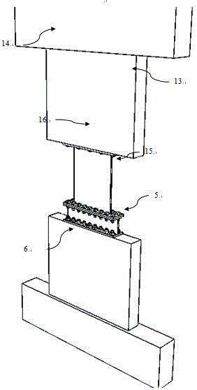 Mounting method of wall type energy dissipation device